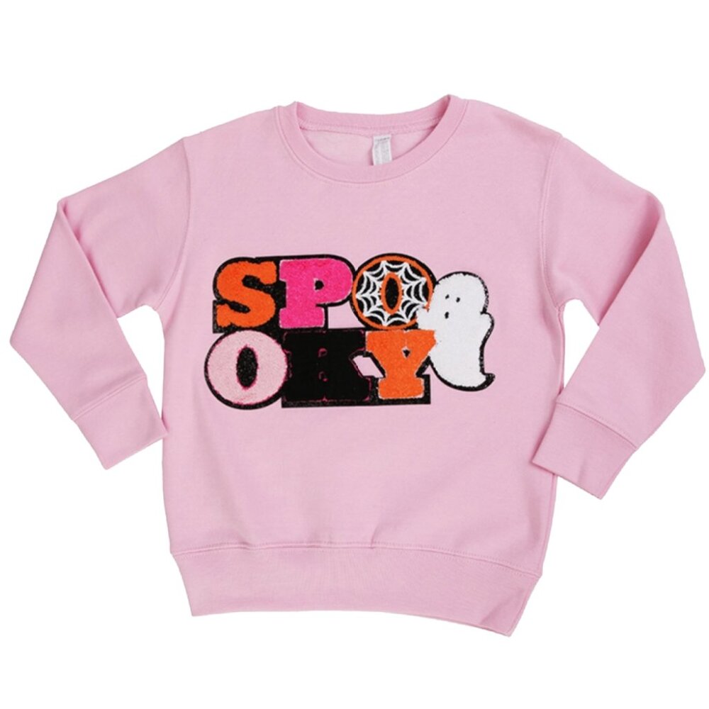Girls Halloween "Spooky" Sweatshirt